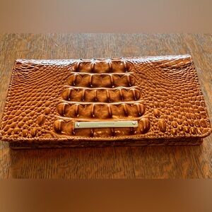 Brahmin AnnMarie Wallet Clutch Lg. Wristlet in DARK RUM MELBOURNE